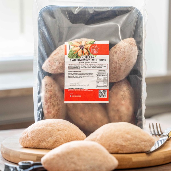 Kotlety z wieprzowiny i wołowiny 530g