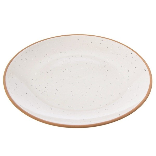 Плоский таріль, ORION, 129113, керамічний бежевий 27 см — для сервірування обіду