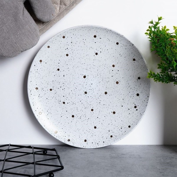 Плоский тарілка, SIAKI COLLECTION 139368, керамічна 26.5 см для обіду