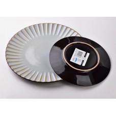 Talerz obiadowy Evie Grey 26,5 cm do serwowania dań głównych