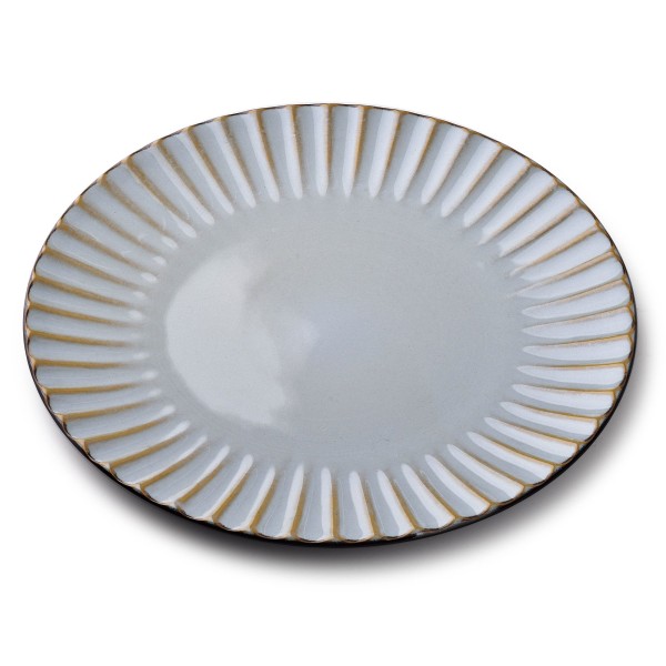 Talerz obiadowy Evie Grey 26,5 cm do serwowania dań głównych