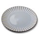 Talerz obiadowy Evie Grey 26,5 cm do serwowania dań głównych