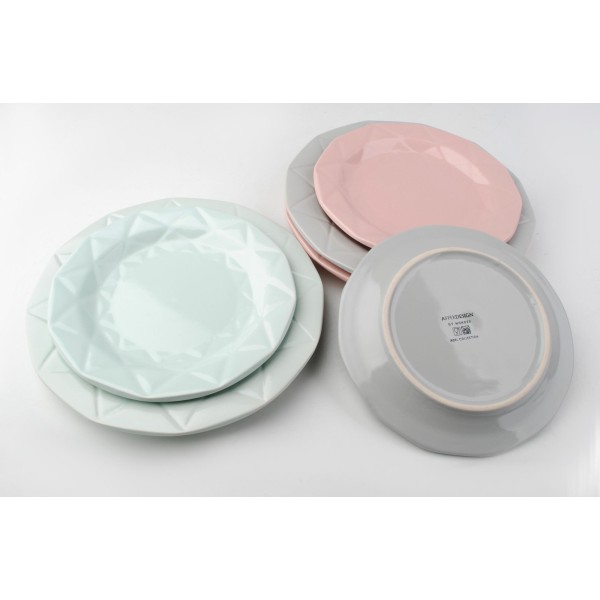 Talerz uniwersalny Adel Mint płaski 24 cm do serwowania