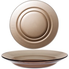 Talerze głębokie Duralex Lys Sepia 230 mm brązowe zestaw 6 sztuk