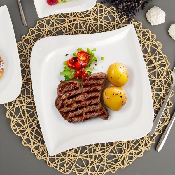 Тарілка плоска, Orion, Mona 25×25 см, порцеляна — для сервірування обідів