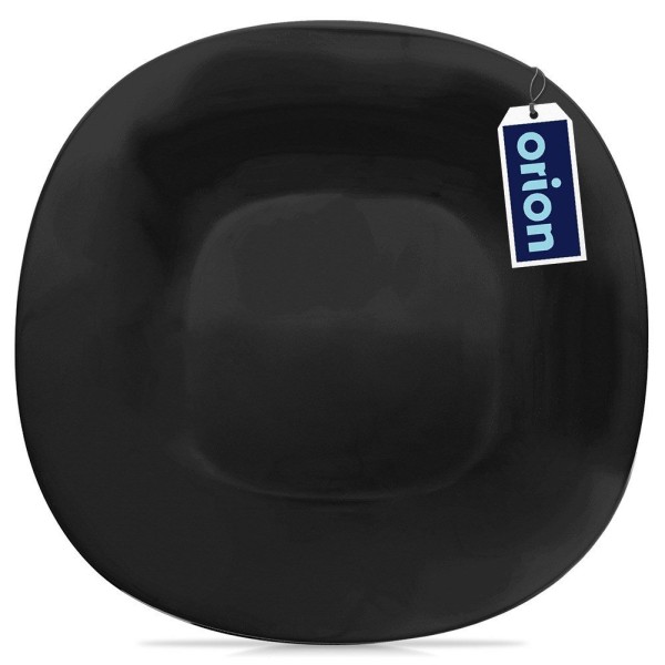 Плоский тарілка, Orion LUNA 26.5 см, скляна чорна — для сервірування обіду