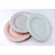Talerz płaski Adel Pink 24 cm do serwowania