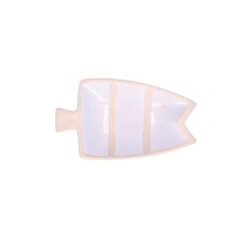Talerz uniwersalny Rituali Domestici Pelagicoillogico biały do serwowania ryb 23x14x4,5 cm