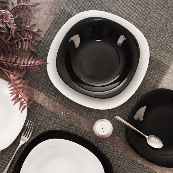 Тарілка, Orion, Luna 26.5 см, скляна плоска для сервірування обіду