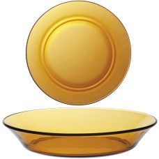 Talerze uniwersalne Duralex LYS AMBER pomarańczowe głębokie 195x35 mm zestaw 6 szt.