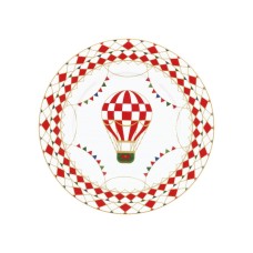 Тарілка універсальна Rose&Tulipani XMAS Carousel 21 см для салатів та сервірування
