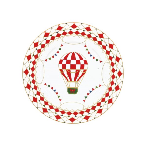 Тарілка універсальна Rose&Tulipani XMAS Carousel 21 см для салатів та сервірування