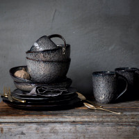 Тарілка плоска, MATERA, Talerz 23 cm szary, набір 6 шт., для сервірування щоднього