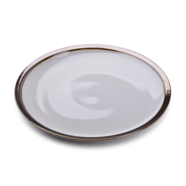 Talerz obiadowy CAL GREY 26,5x26,5x2 cm uniwersalny do serwowania