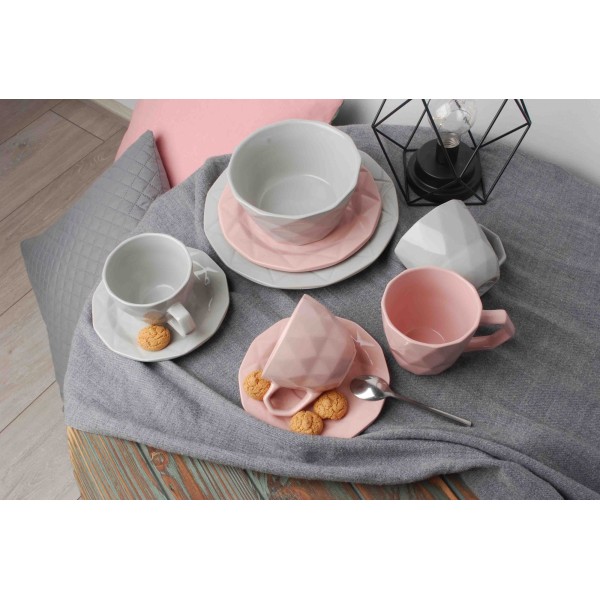 Talerz uniwersalny Adel Grey płaski 24 cm do serwowania