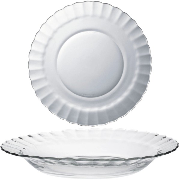 Talerze głębokie Duralex Picardie transparentne 230 mm zestaw 6 sztuk do serwowania zup