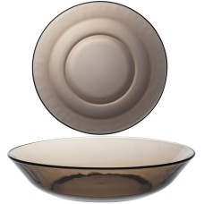 Talerze głębokie Duralex Lys Sepia brązowe 210 mm zestaw 6 sztuk do serwowania zup