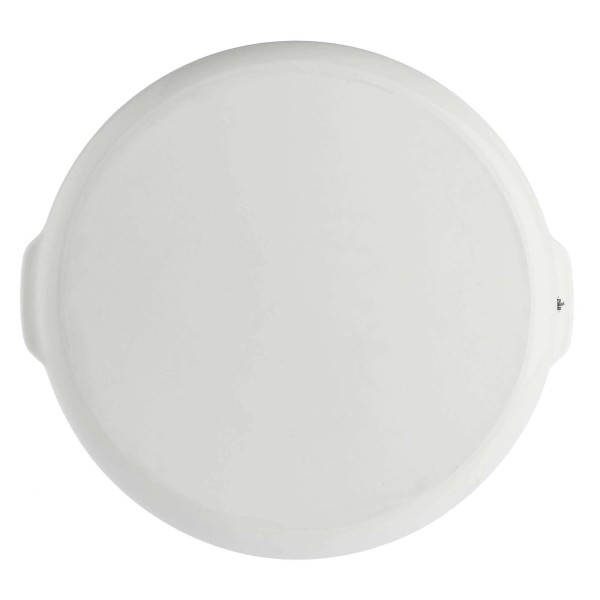 Talerz do ciasta La Porcellana Bianca Arezzo 32,5 cm z uchwytami