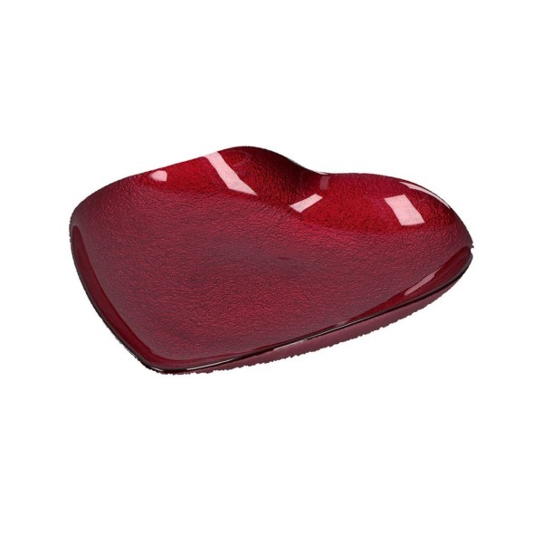 Talerz uniwersalny Rituali Domestici Neimiepensieri szklany serce 21,5 cm