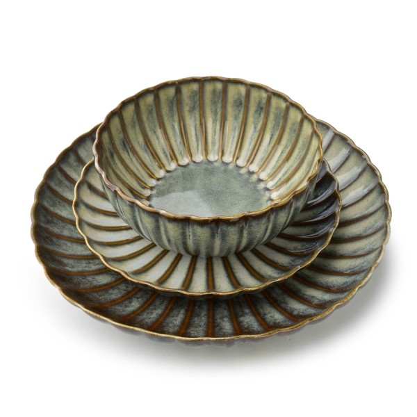 Talerz uniwersalny Evie Green obiadowy 27x4 cm