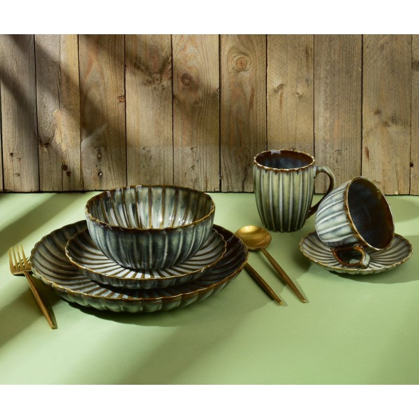 Talerz uniwersalny Evie Green obiadowy 27x4 cm
