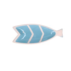 Talerz uniwersalny Rituali Domestici Pelagicoillogico jasnoniebieski 30,5x12,5x3 cm do serwowania ryb