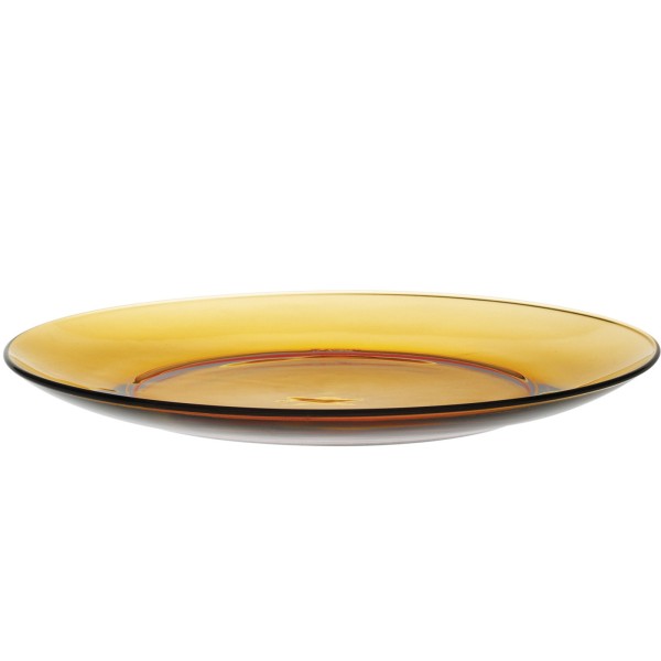 Talerze uniwersalne Duralex Lys Amber pomarańczowe 235 mm zestaw 6 szt.