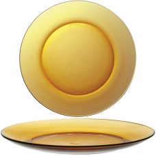 Talerze uniwersalne Duralex Lys Amber pomarańczowe 235 mm zestaw 6 szt.