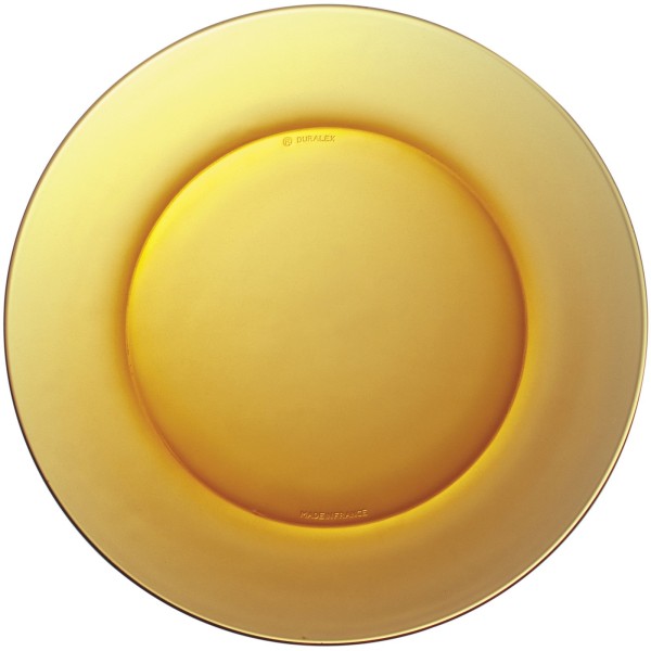 Talerze uniwersalne Duralex Lys Amber pomarańczowe 235 mm zestaw 6 szt.