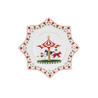 Універсальний тарілка Rose&Tulipani Xmas Carousel, тарілка у формі зірки 20 см для святкового сервірування
