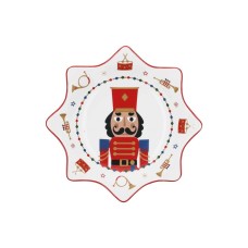Тарілка універсальна Rose&Tulipani The Christmas Band, зірка 20 см для святкового сервірування
