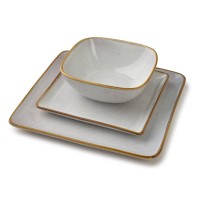 BASIC NATURE Квадратна тарілка 24,5x24,5 см