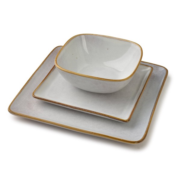 Talerz uniwersalny Basic Nature kwadratowy 24,5x24,5 cm