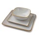 Talerz uniwersalny Basic Nature kwadratowy 24,5x24,5 cm