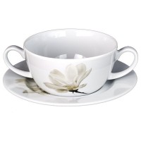 bulionówka Magnolia Nadia 300 ml z podstawkiem 16,5 cm do zupy