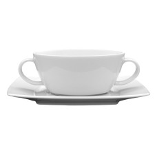 Talerz do zupy Victoria Bulionówka 400ml ze spodkiem 17cm