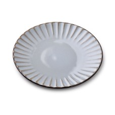 Talerz deserowy Evie Grey 20x2 cm do serwowania słodkich przekąsek