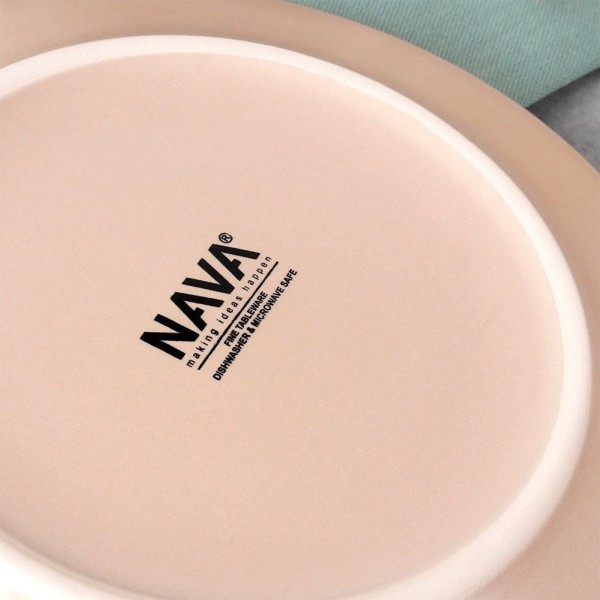 Десертна тарілка, NAVA, SOHO 20.5 cm, керамічна бежева — для подачі десертів та закусок