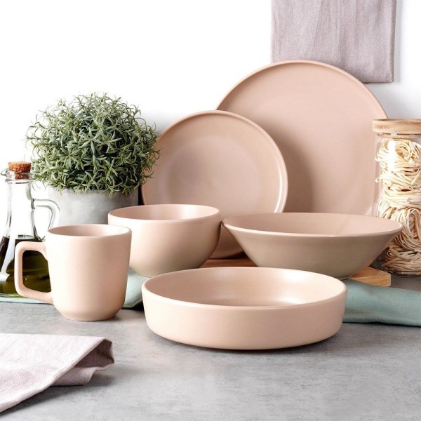 Десертна тарілка, NAVA, SOHO 20.5 cm, керамічна бежева — для подачі десертів та закусок