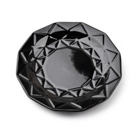 Talerz deserowy Adel Black 19,5 cm do serwowania ciast i deserów