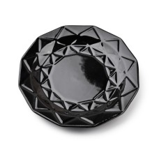 Talerz deserowy Adel Black 19,5 cm do serwowania ciast i deserów