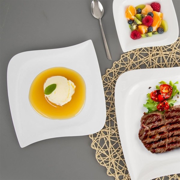 Десертна тарілка, ORION, MONA 21.5x21.5 см, порцеляна для подачі десертів