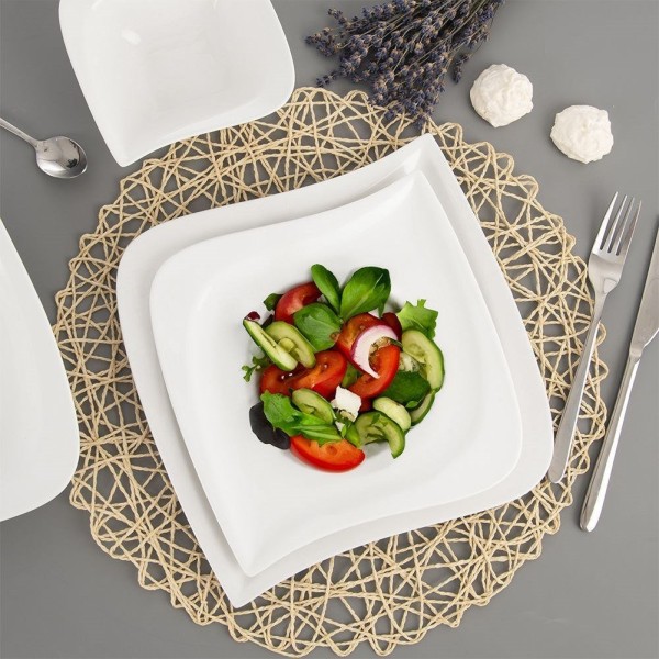 Десертна тарілка, ORION, MONA 21.5x21.5 см, порцеляна для подачі десертів