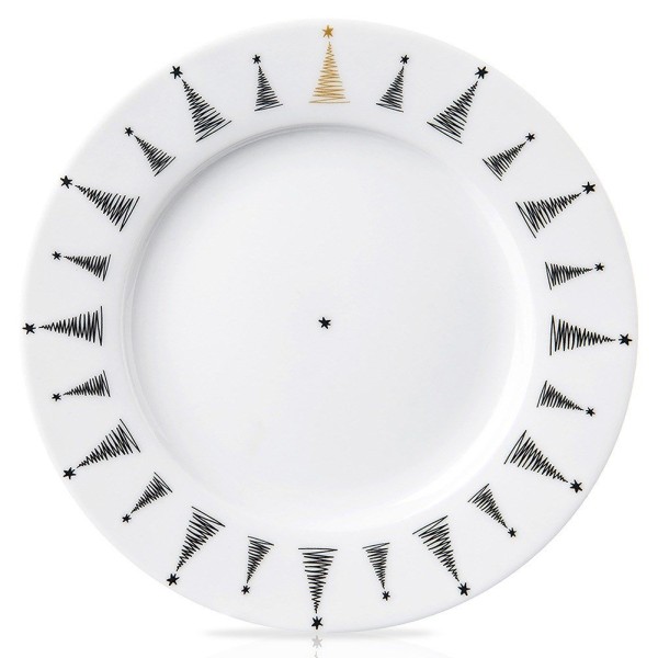Десертна тарілка Orion CHOINKA 20 см, порцеляна, для святкового сервірування