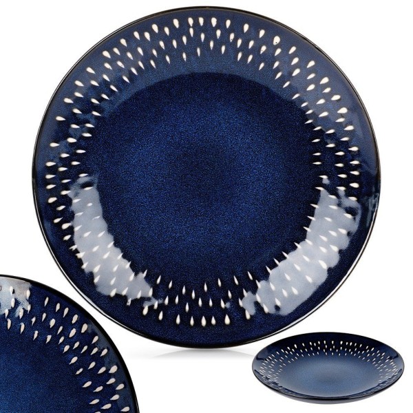 Десертна тарілка SIAKI COLLECTION 139707, керамічна, гранатова 22 см — для подачі десертів