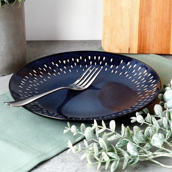 Десертна тарілка SIAKI COLLECTION 139707, керамічна, гранатова 22 см — для подачі десертів