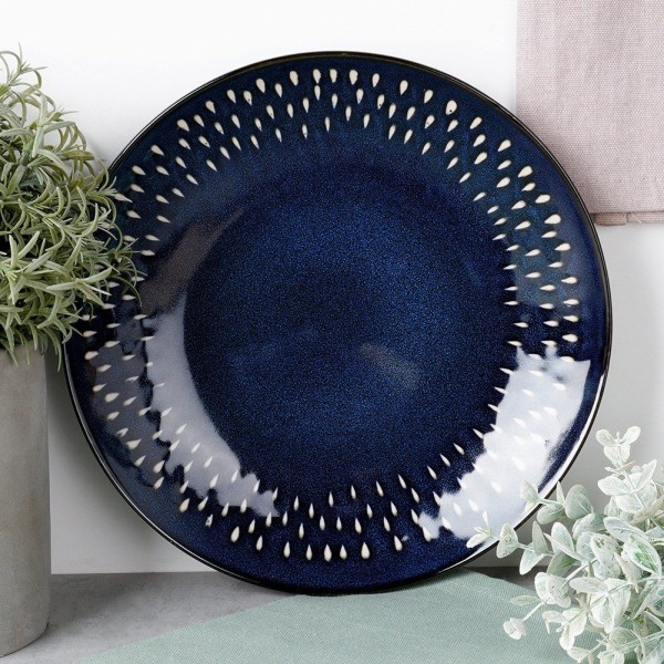 Десертна тарілка SIAKI COLLECTION 139707, керамічна, гранатова 22 см — для подачі десертів