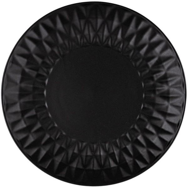 Десертна тарілка, NAVA, SOHO 20 cm, керамічна чорна (для подачі десертів)