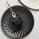 Десертна тарілка, NAVA, SOHO 20 cm, керамічна чорна (для подачі десертів)