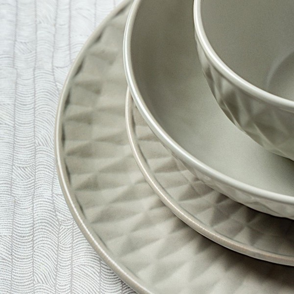 Десертна тарілка, NAVA SOHO 20 cm, керамічна сірого кольору, для подачі десертів